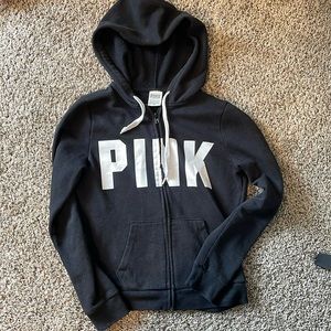 Pink Vs black zip up jacket